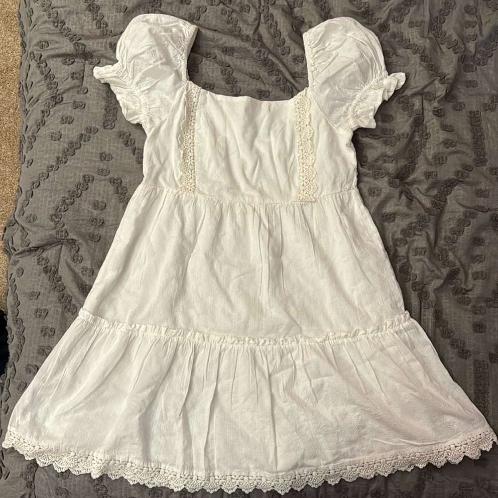 Abound White eyelet dress medium